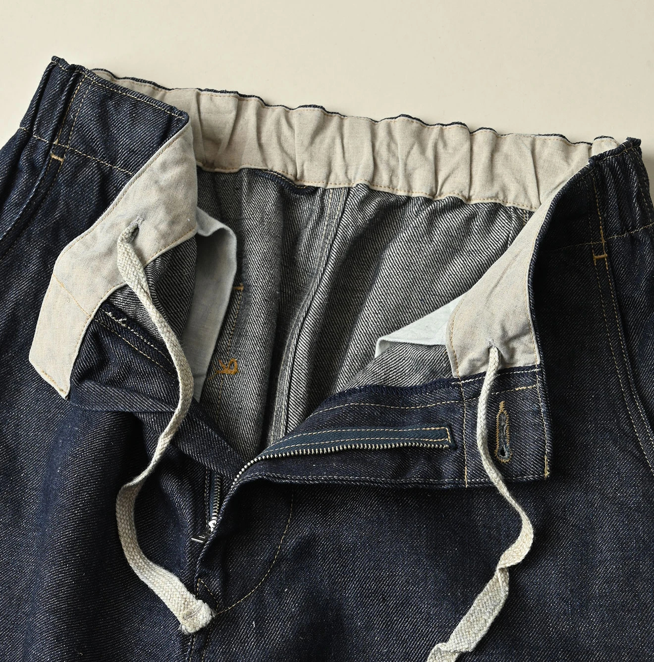 45R(フォーティファイブアール) |リネンデニムのイージーワークパンツ（濃）