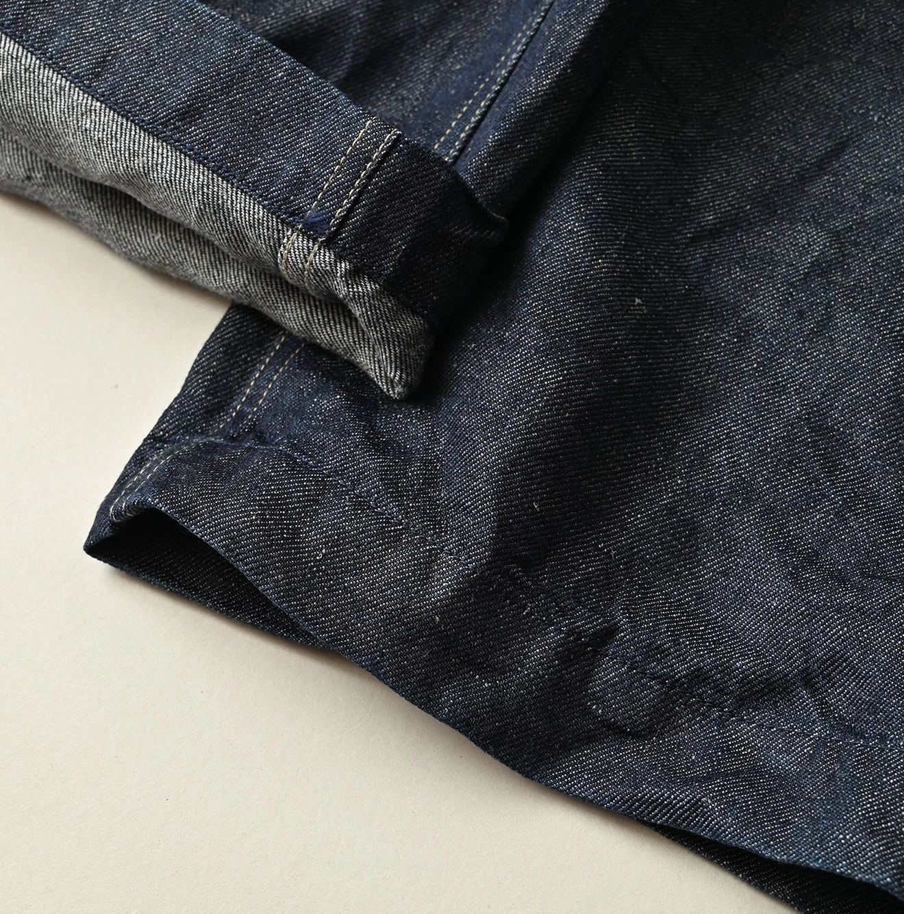 45R(フォーティファイブアール) |リネンデニムのイージーワークパンツ（濃）