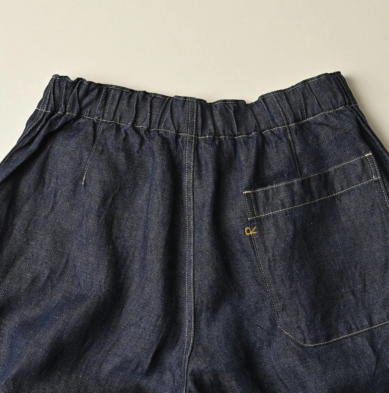 45R(フォーティファイブアール) |リネンデニムのイージーワークパンツ（濃）