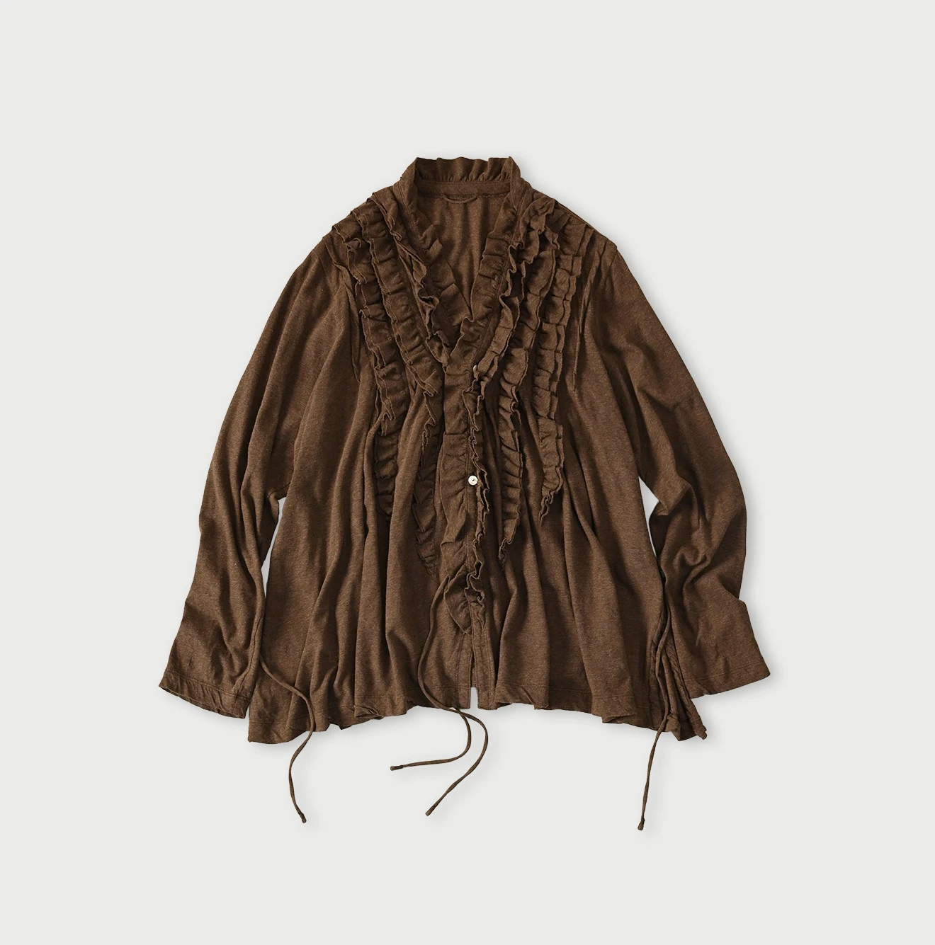 45R(フォーティファイブアール) |ガーゼ天竺のフリルカシュクール