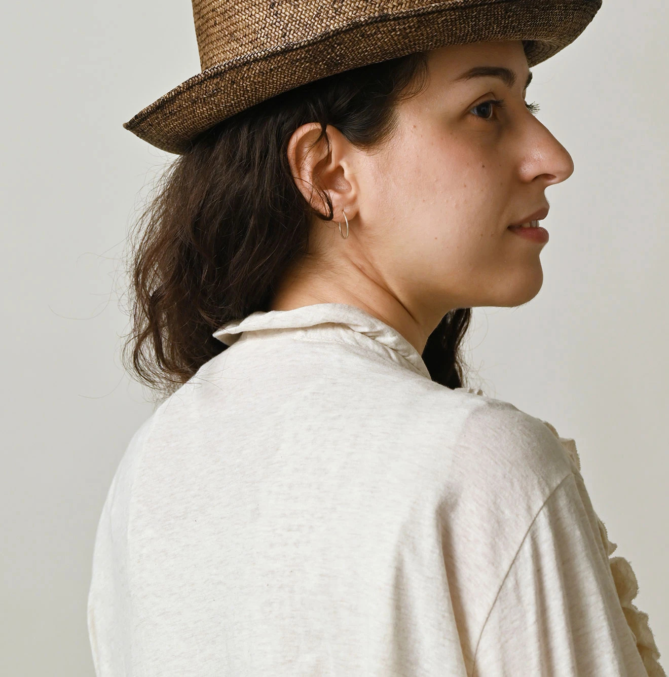 45R(フォーティファイブアール) |ガーゼ天竺のフリルカシュクール