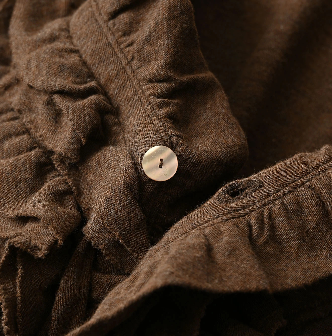 45R(フォーティファイブアール) |ガーゼ天竺のフリルカシュクール