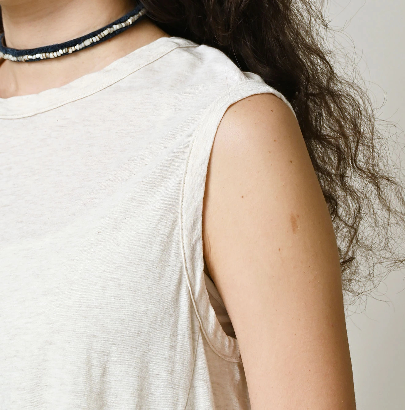 45R(フォーティファイブアール) |ガーゼ天竺のフレアキャミ