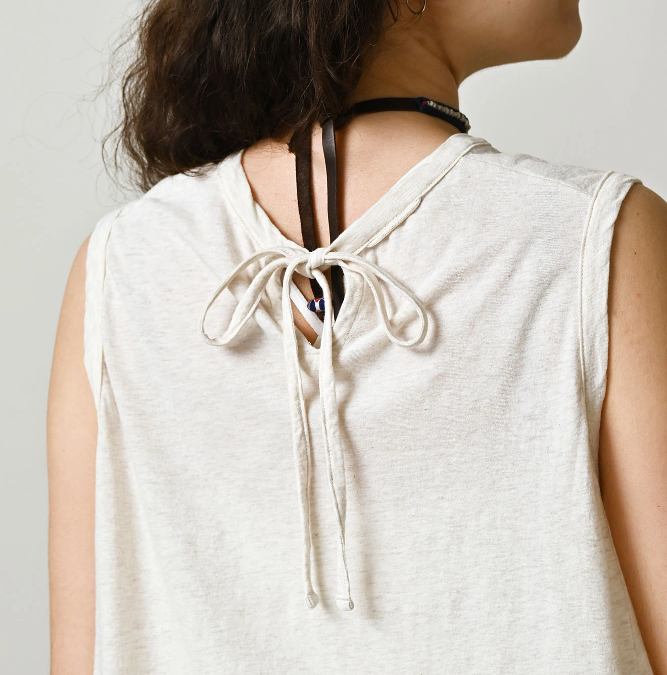 45R(フォーティファイブアール) |ガーゼ天竺のフレアキャミ