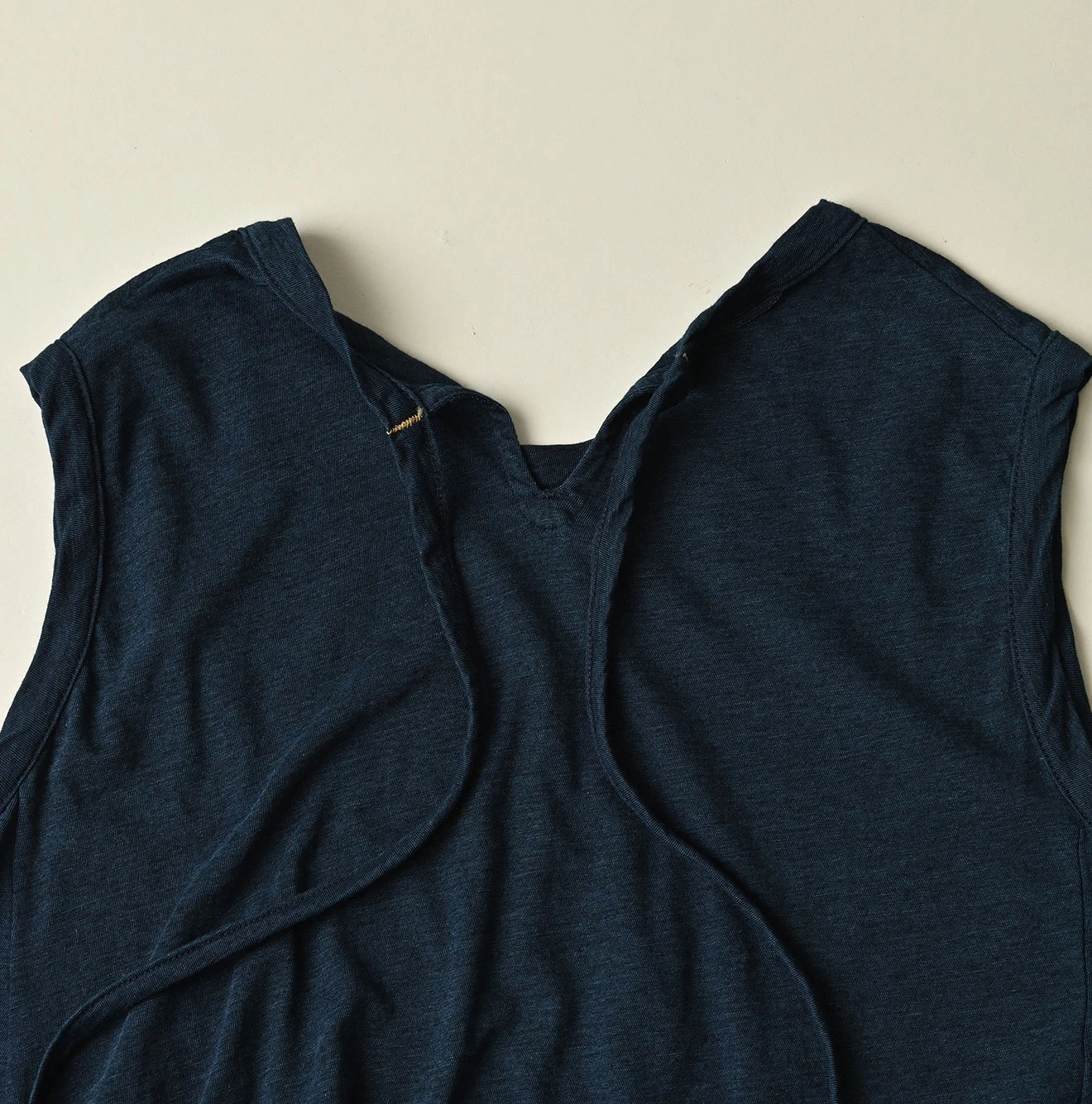 45R(フォーティファイブアール) |ガーゼ天竺のフレアキャミ（インディゴ）