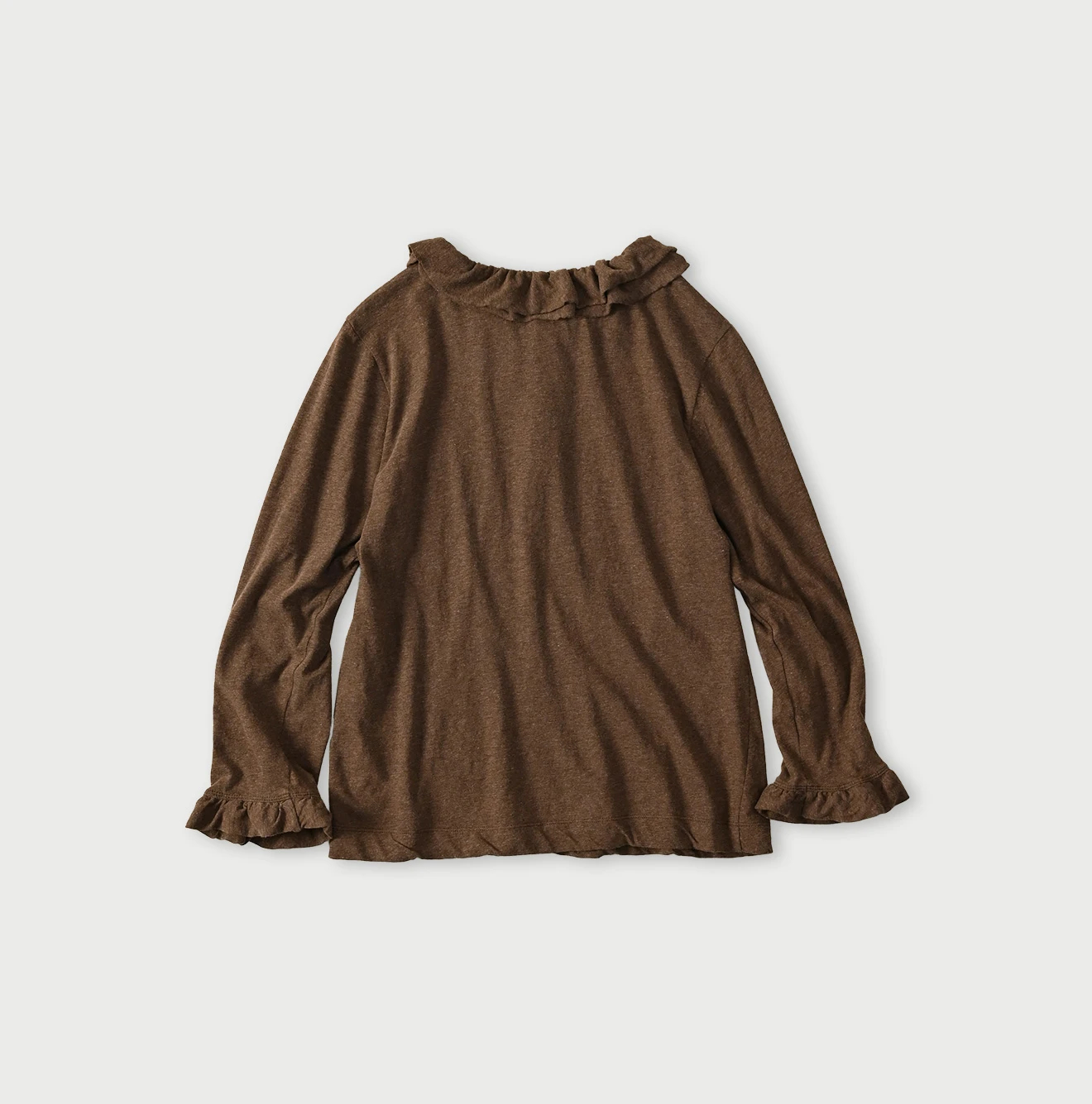 45R(フォーティファイブアール) |ガーゼ天竺のフリルヘンリー