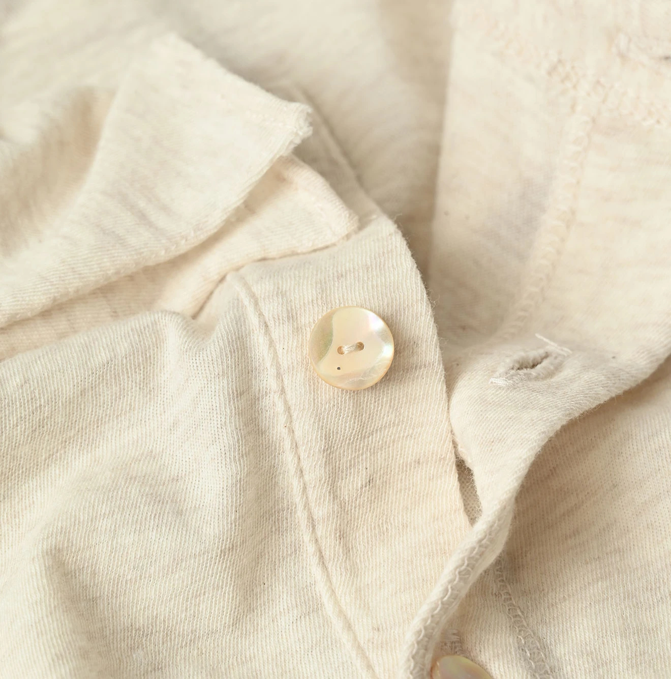 45R(フォーティファイブアール) |ガーゼ天竺のフリルヘンリー