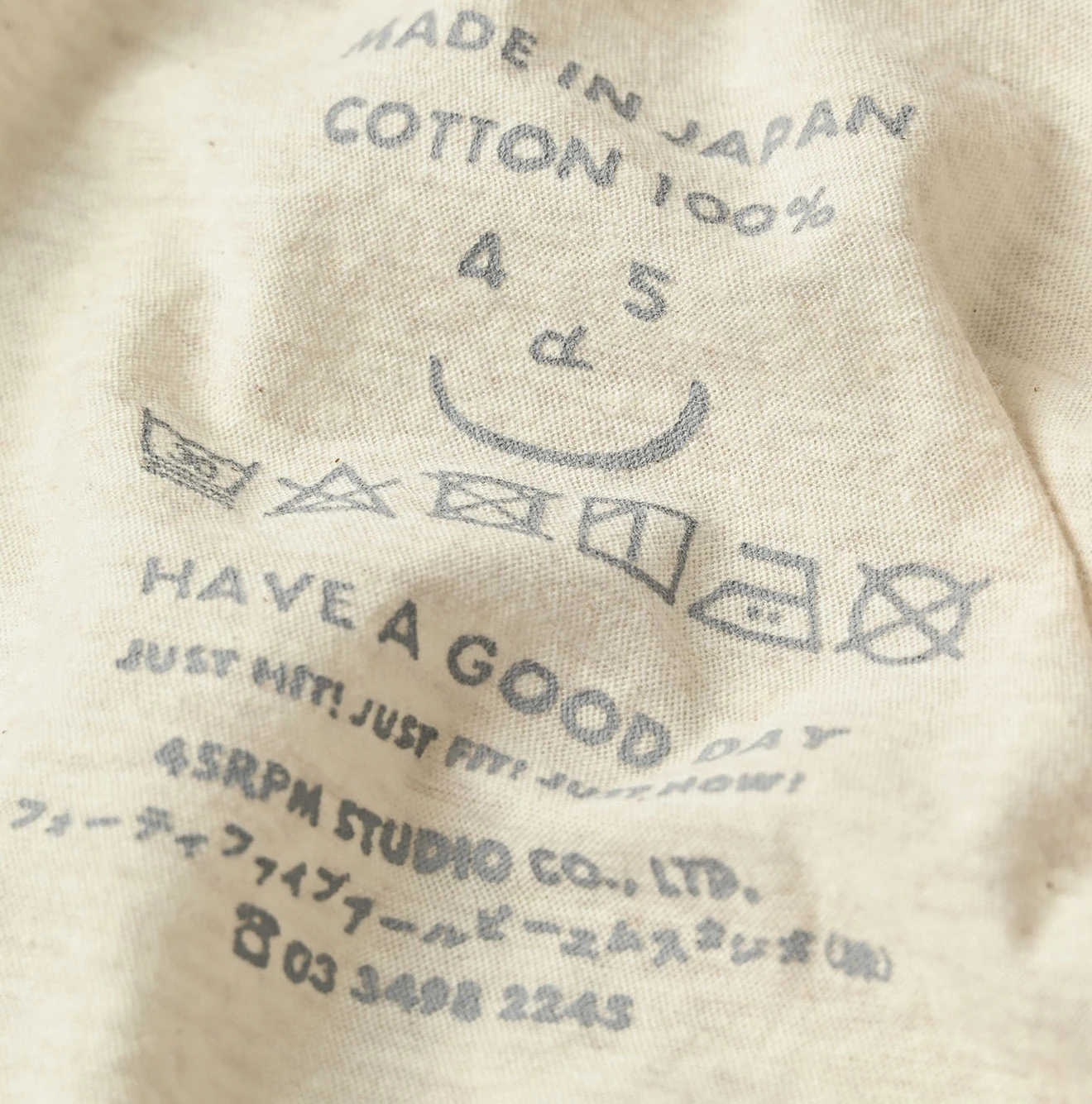 45R(フォーティファイブアール) |ガーゼ天竺の908浅VネックTシャツ