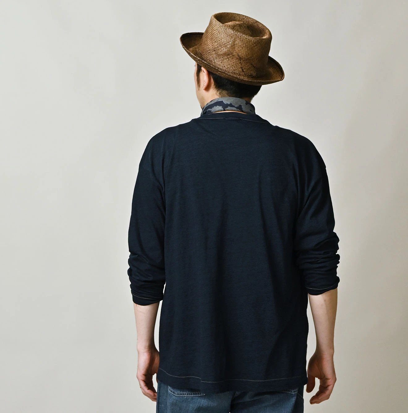 45R(フォーティファイブアール) |ガーゼ天竺の908オーシャンTシャツ（インディゴ）