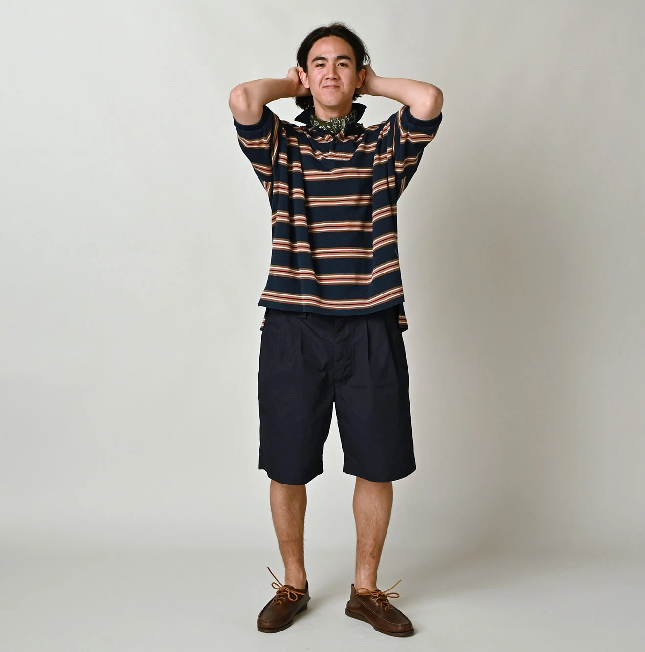 45R(フォーティファイブアール) |ボーダーカノコの908馬ポロ（インディゴ）