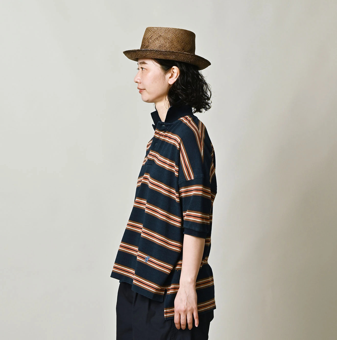 45R(フォーティファイブアール) |ボーダーカノコの908馬ポロ（インディゴ）