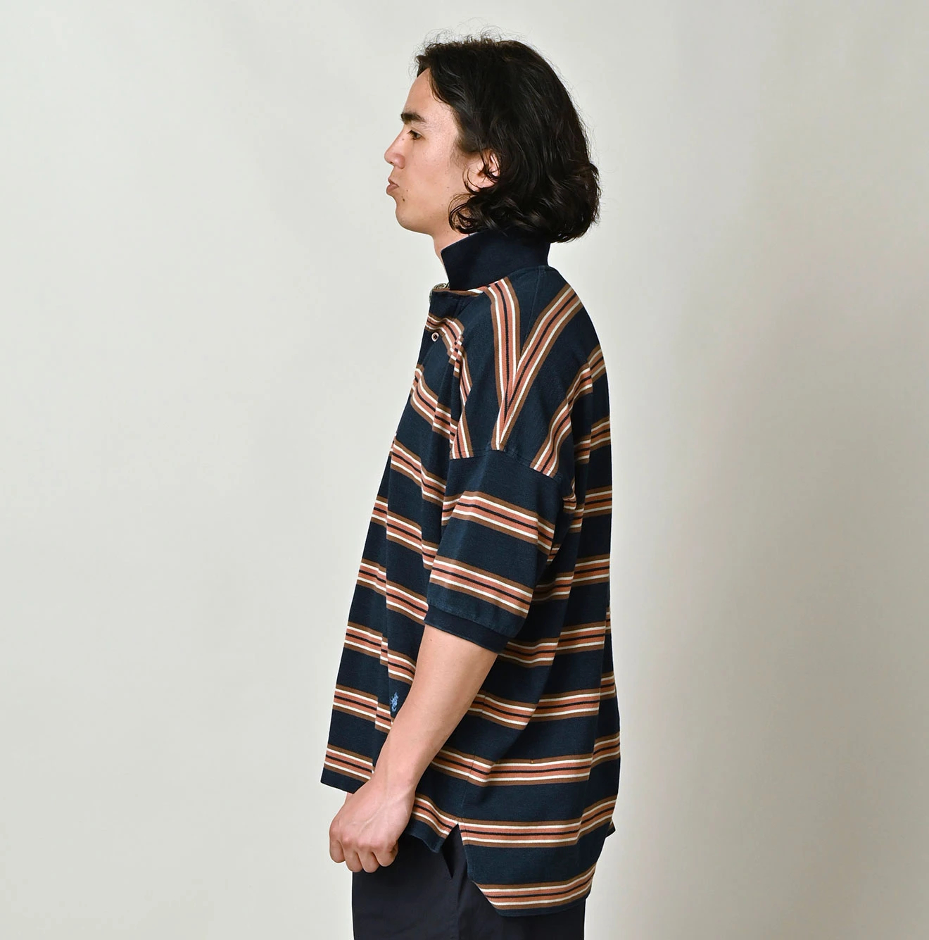 45R(フォーティファイブアール) |ボーダーカノコの908馬ポロ（インディゴ）