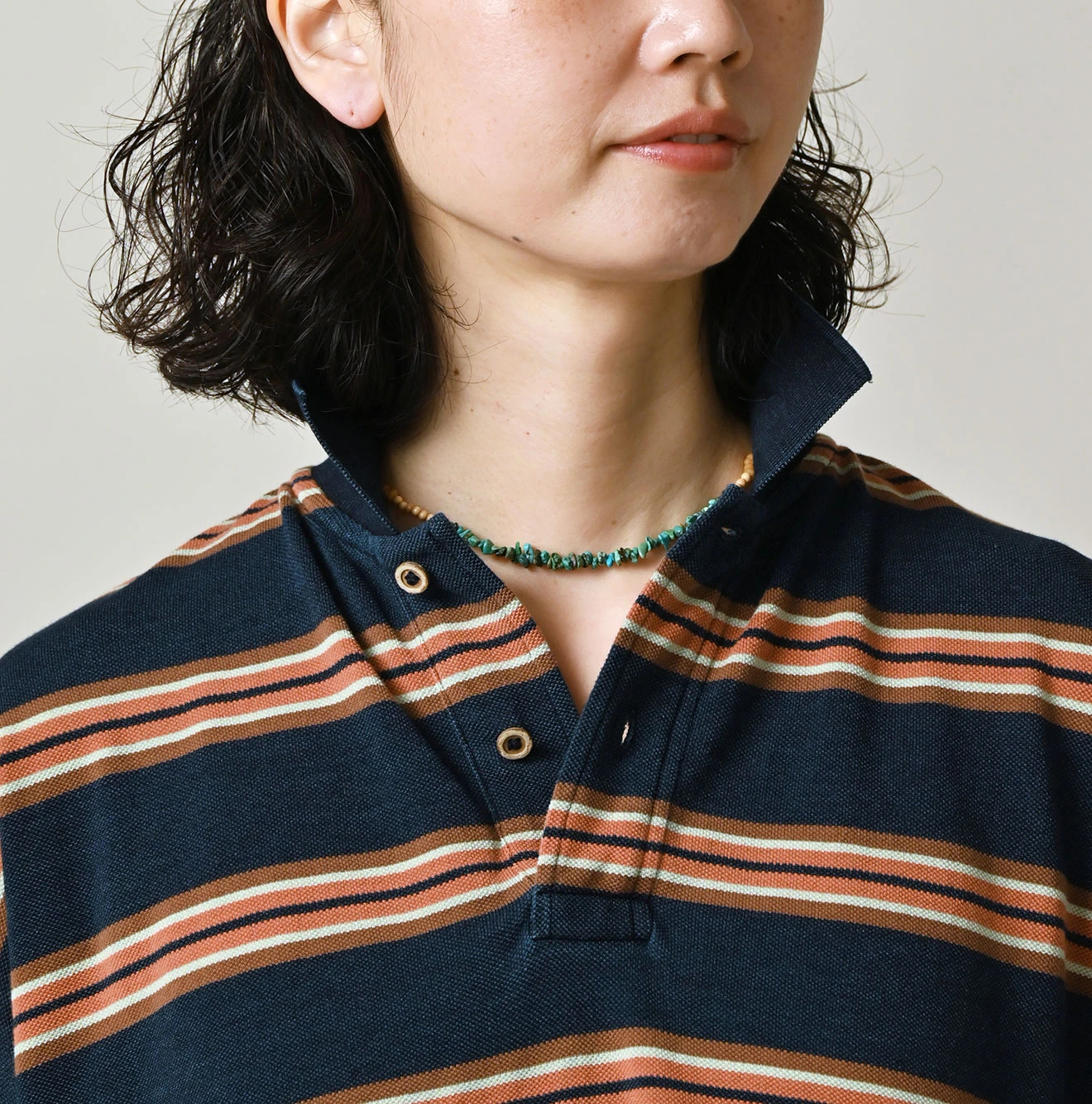 45R(フォーティファイブアール) |ボーダーカノコの908馬ポロ（インディゴ）