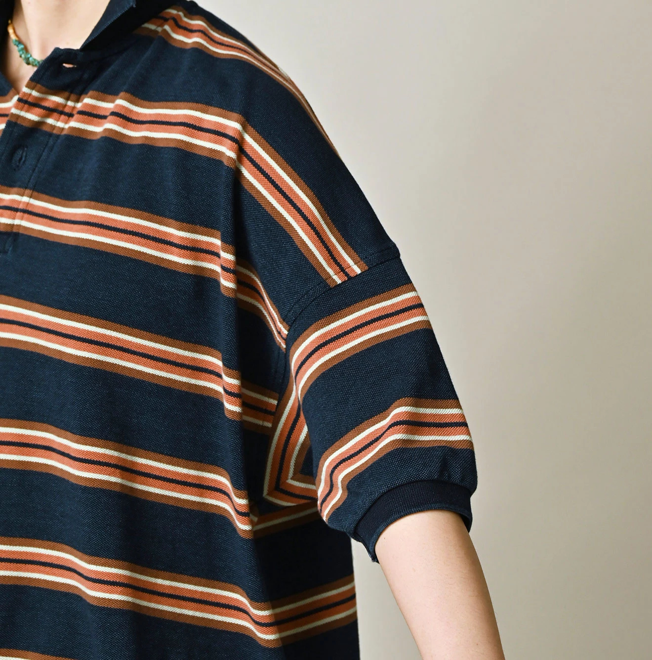 45R(フォーティファイブアール) |ボーダーカノコの908馬ポロ（インディゴ）