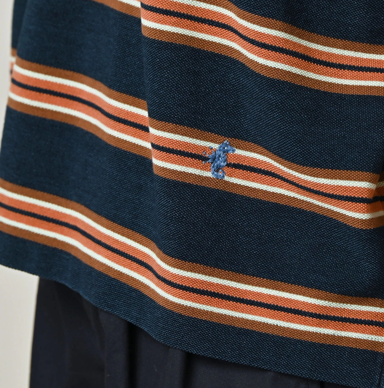 45R(フォーティファイブアール) |ボーダーカノコの908馬ポロ（インディゴ）