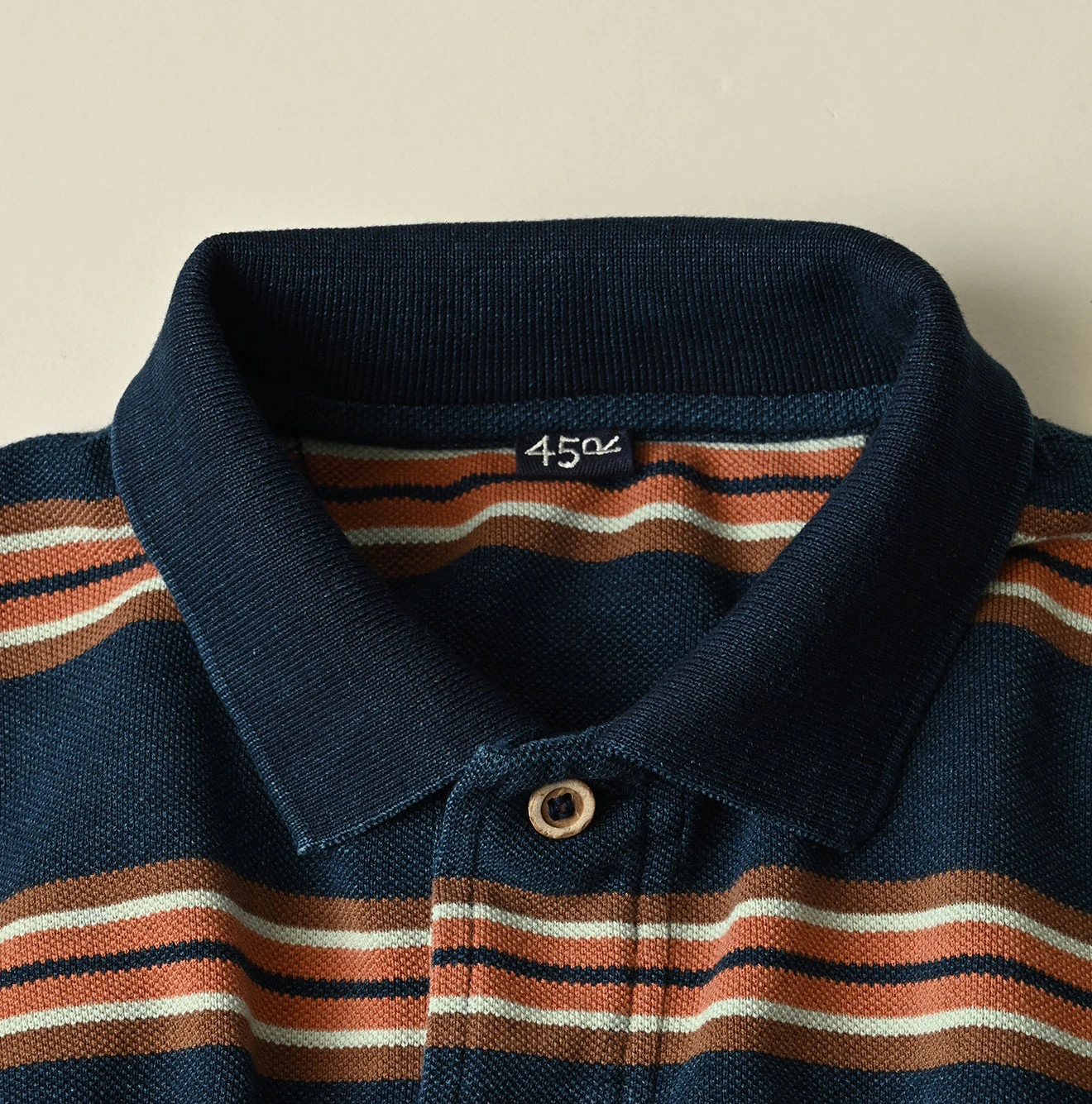 45R(フォーティファイブアール) |ボーダーカノコの908馬ポロ（インディゴ）