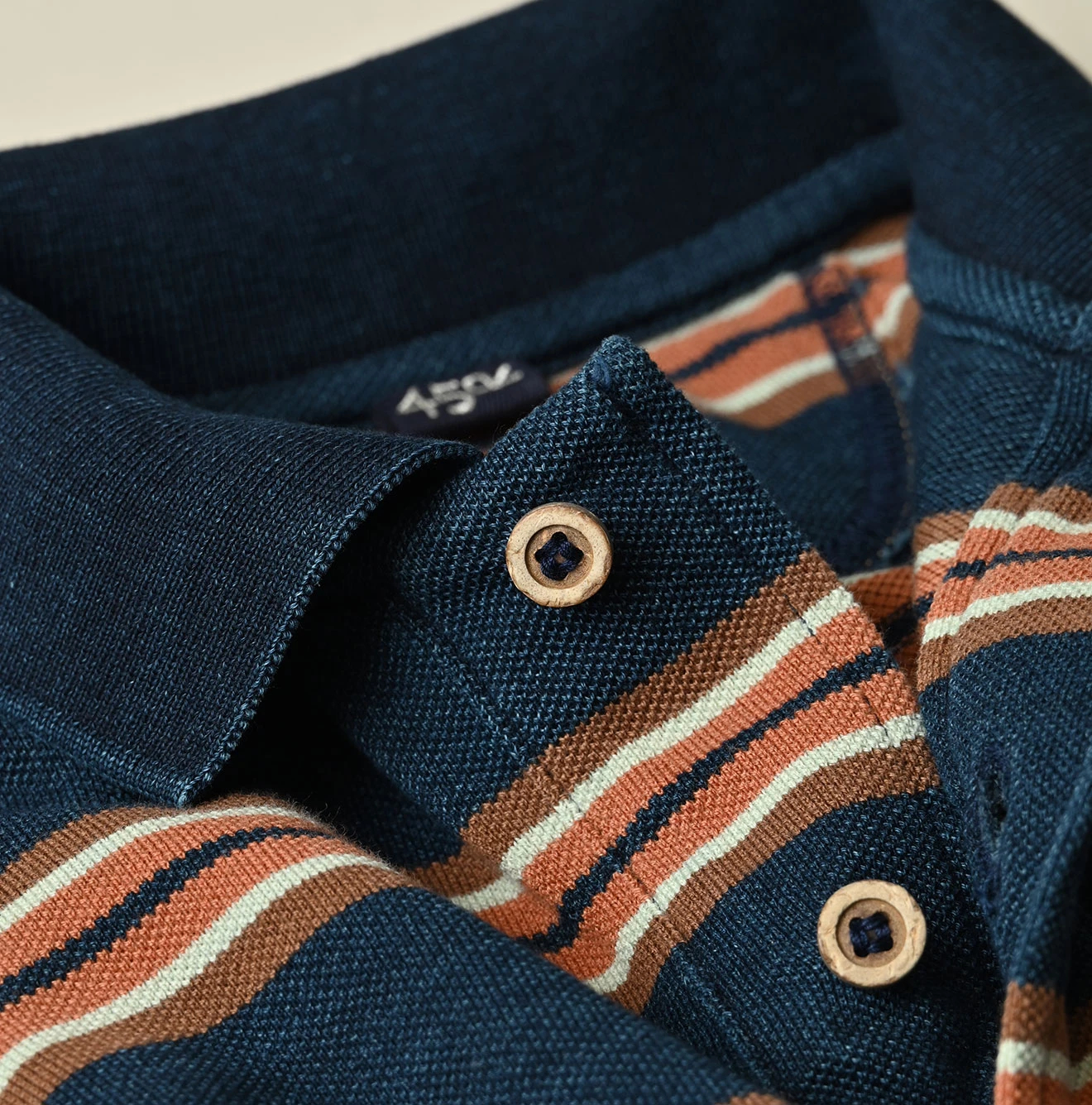 45R(フォーティファイブアール) |ボーダーカノコの908馬ポロ（インディゴ）