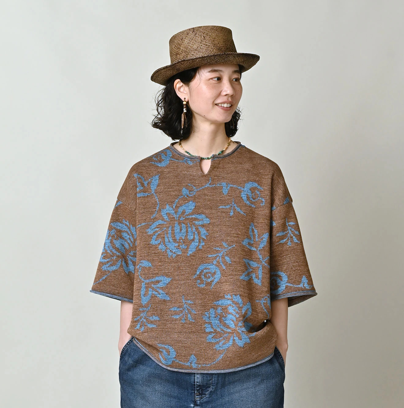 45R(フォーティファイブアール) |レイアロハジャカードの908Tシャツ