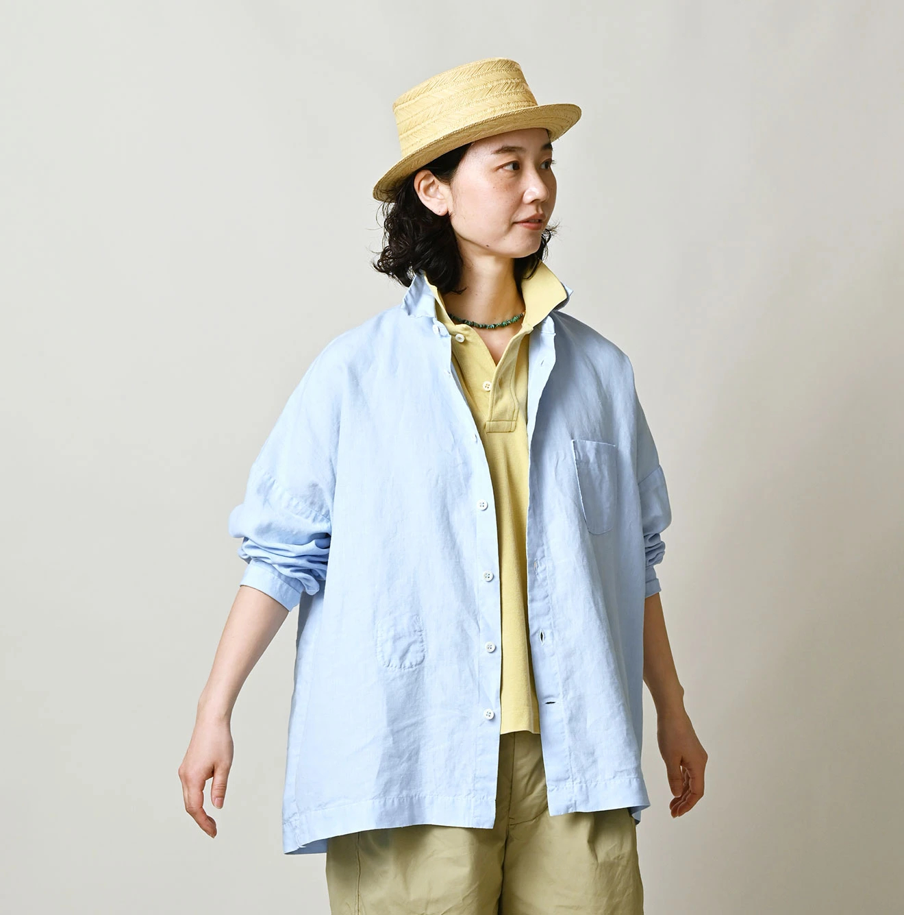45R(フォーティファイブアール) |リネン平の908馬シャツ