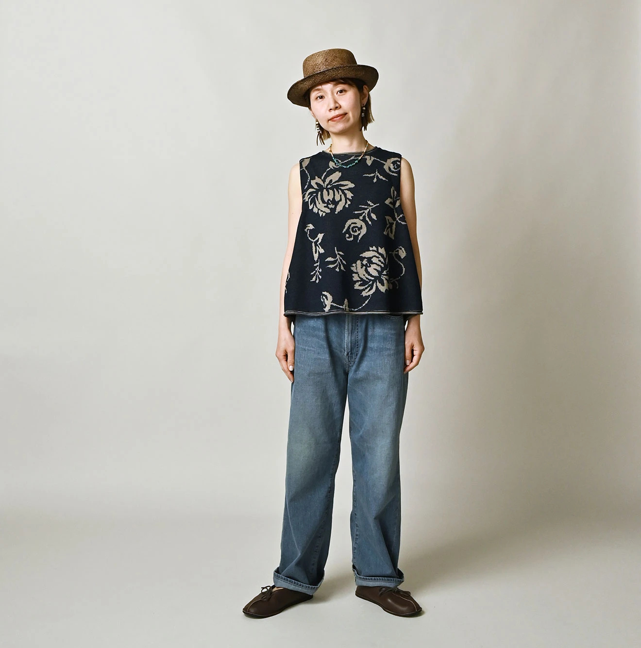 45R(フォーティファイブアール) |麦比古デニムのシャルロット5（淡）