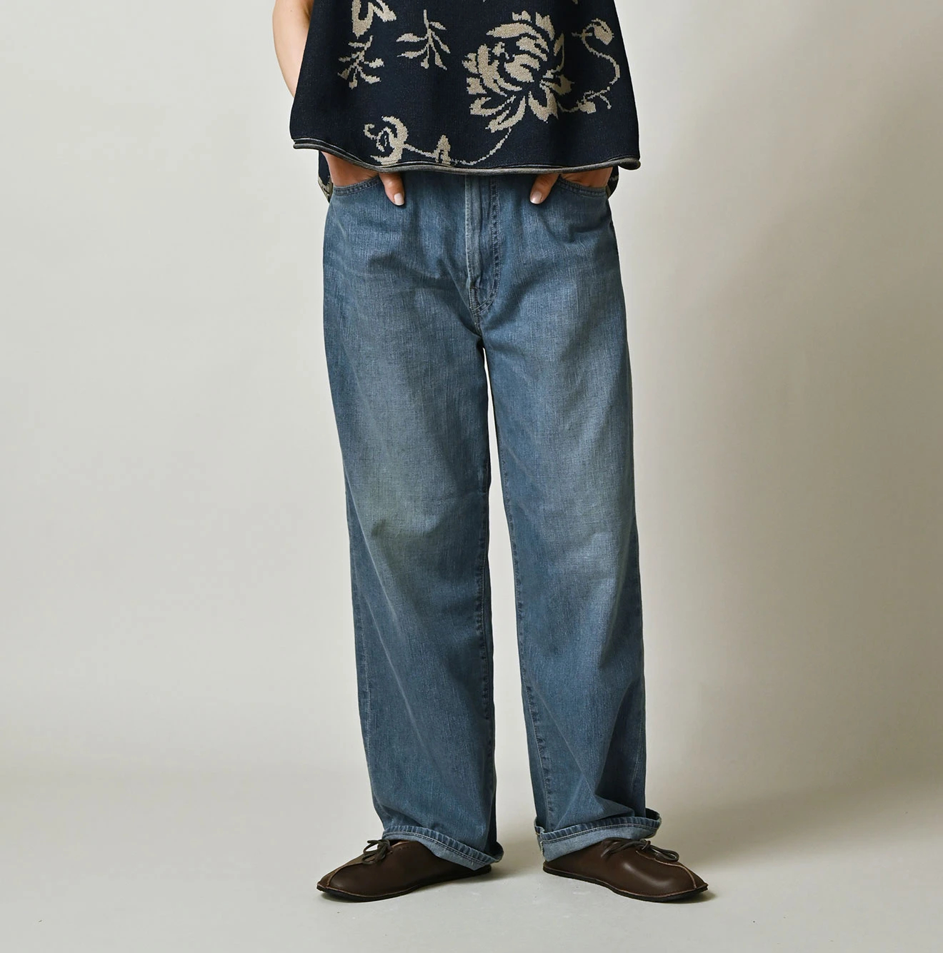 45R(フォーティファイブアール) |麦比古デニムのシャルロット5（淡）