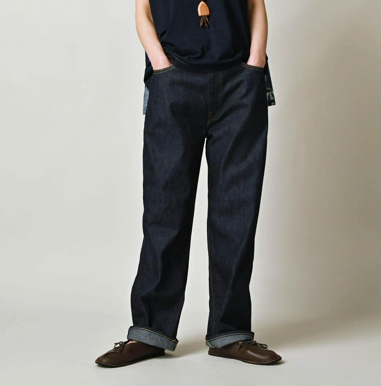 45R(フォーティファイブアール) |麦比古デニムのシャルロット5（濃）