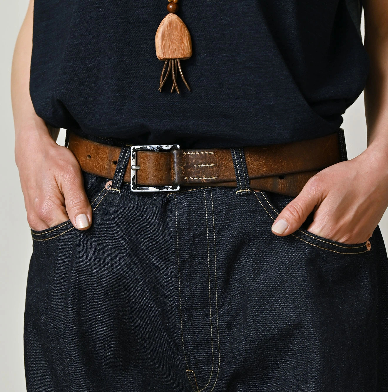 45R(フォーティファイブアール) |麦比古デニムのシャルロット5（濃）