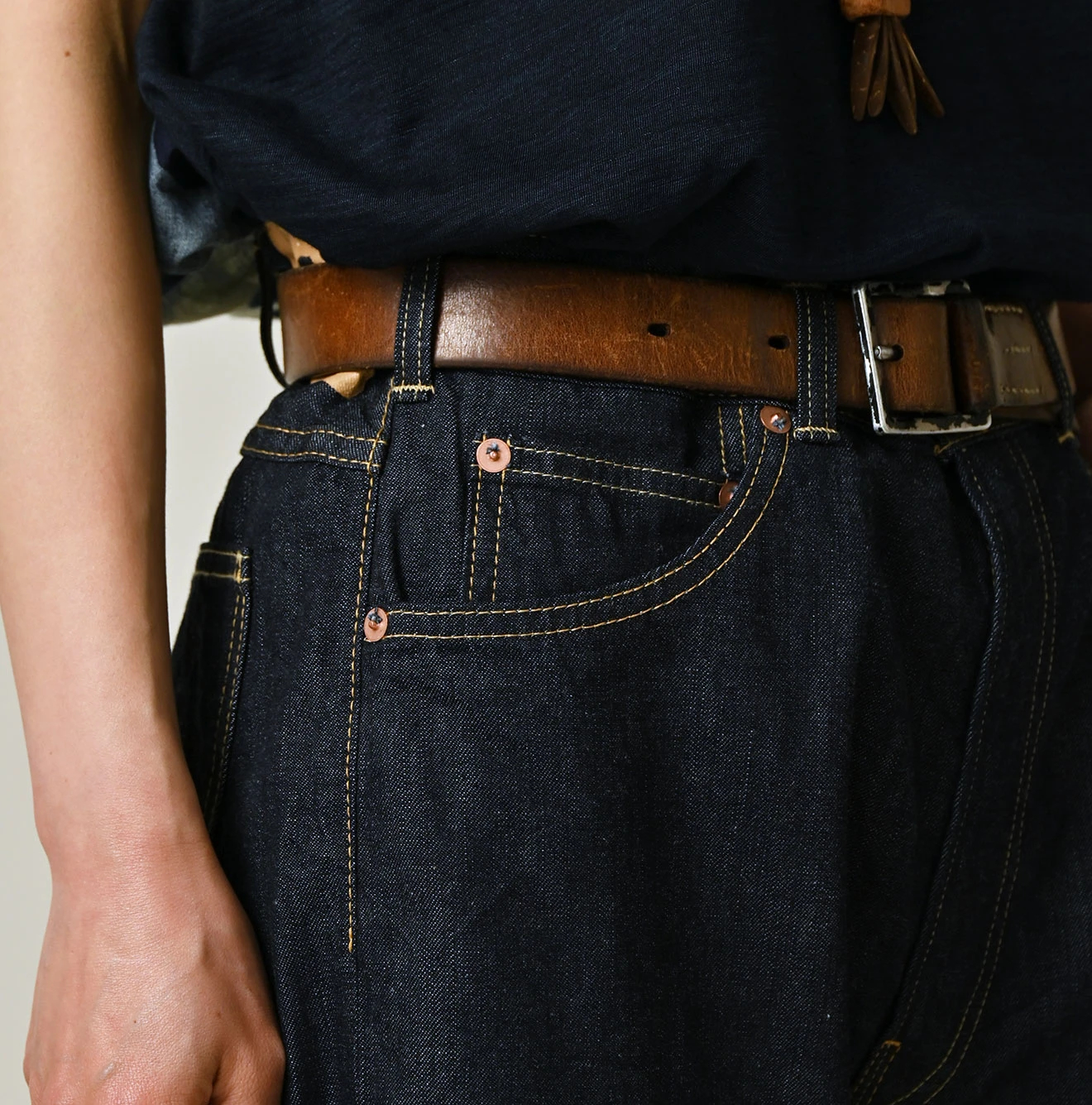 45R(フォーティファイブアール) |麦比古デニムのシャルロット5（濃）