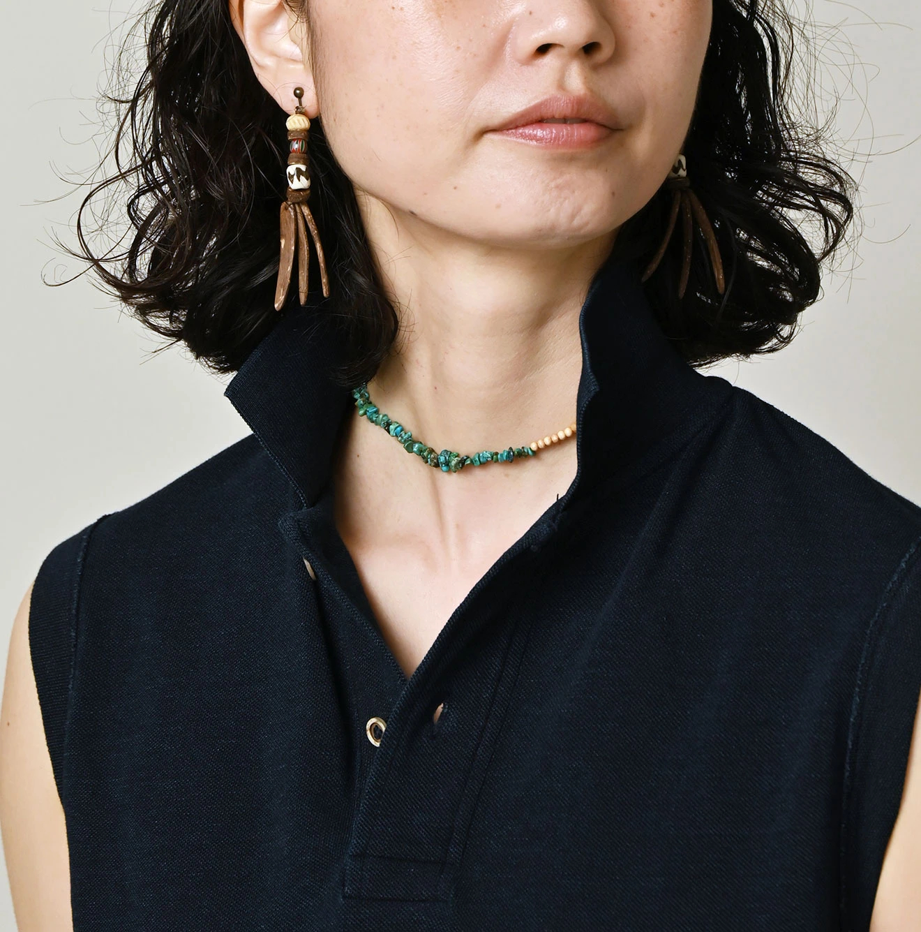 45R(フォーティファイブアール) |カノコのフレアポロ（インディゴ）