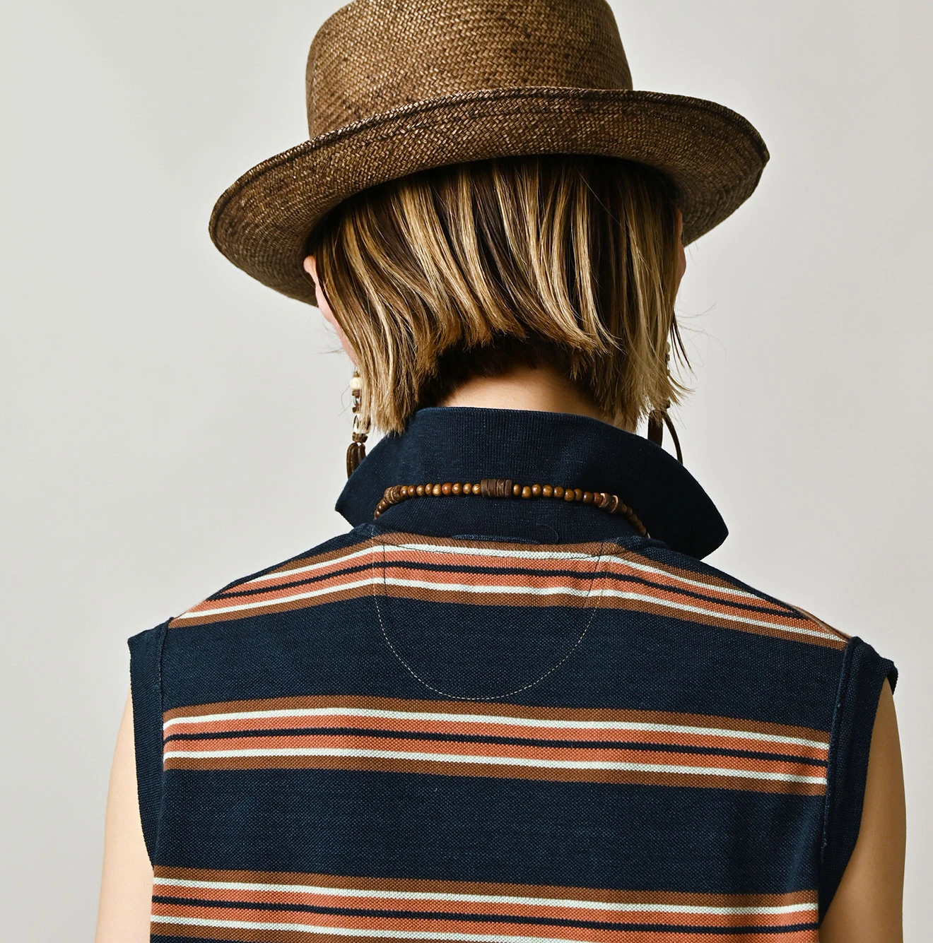 45R(フォーティファイブアール) |ボーダーカノコのフレアポロ（インディゴ）