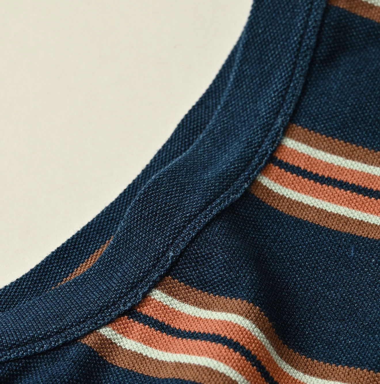 45R(フォーティファイブアール) |ボーダーカノコのフレアポロ（インディゴ）