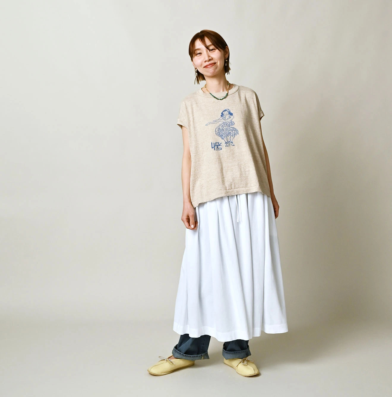 45R(フォーティファイブアール) |フラガールジャカードのMキャミ