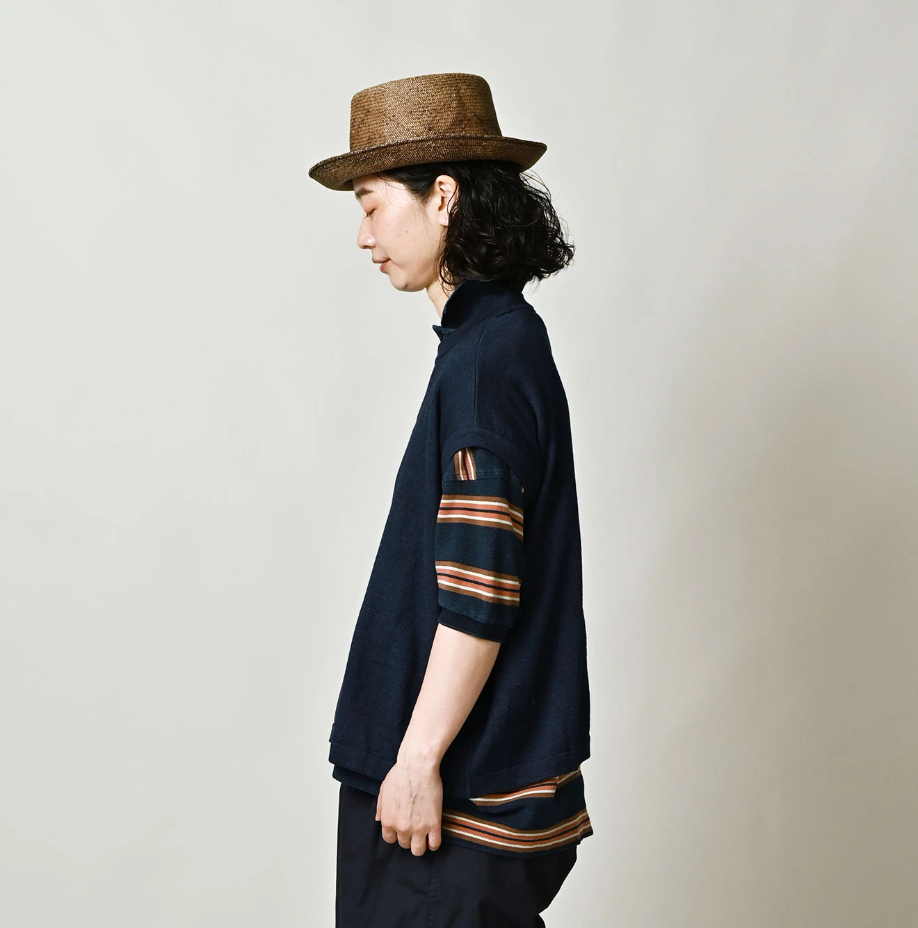 45R(フォーティファイブアール) |フラガールジャカードのMキャミ（インディゴ）