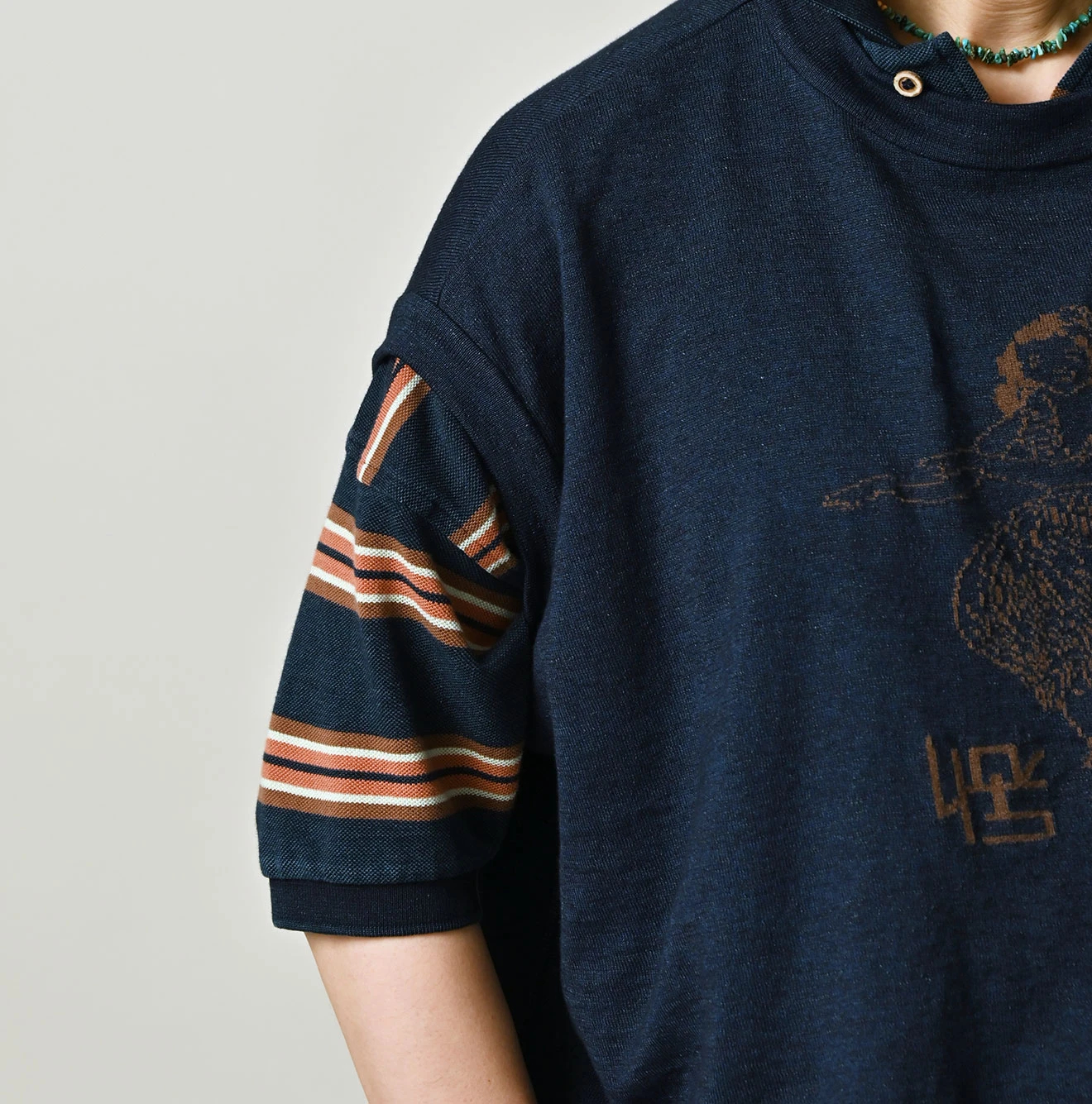 45R(フォーティファイブアール) |フラガールジャカードのMキャミ（インディゴ）