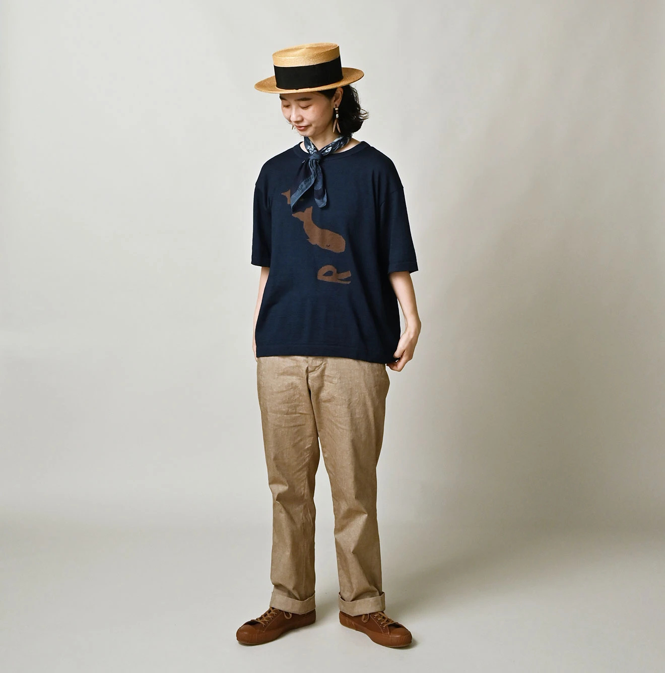 45R(フォーティファイブアール) |ポコッピージャカードの908Ｔシャツ（インディゴ）