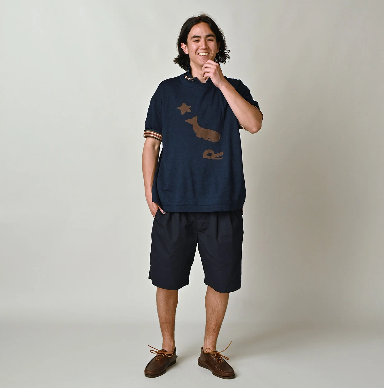 45R(フォーティファイブアール) |ポコッピージャカードの908Ｔシャツ（インディゴ）