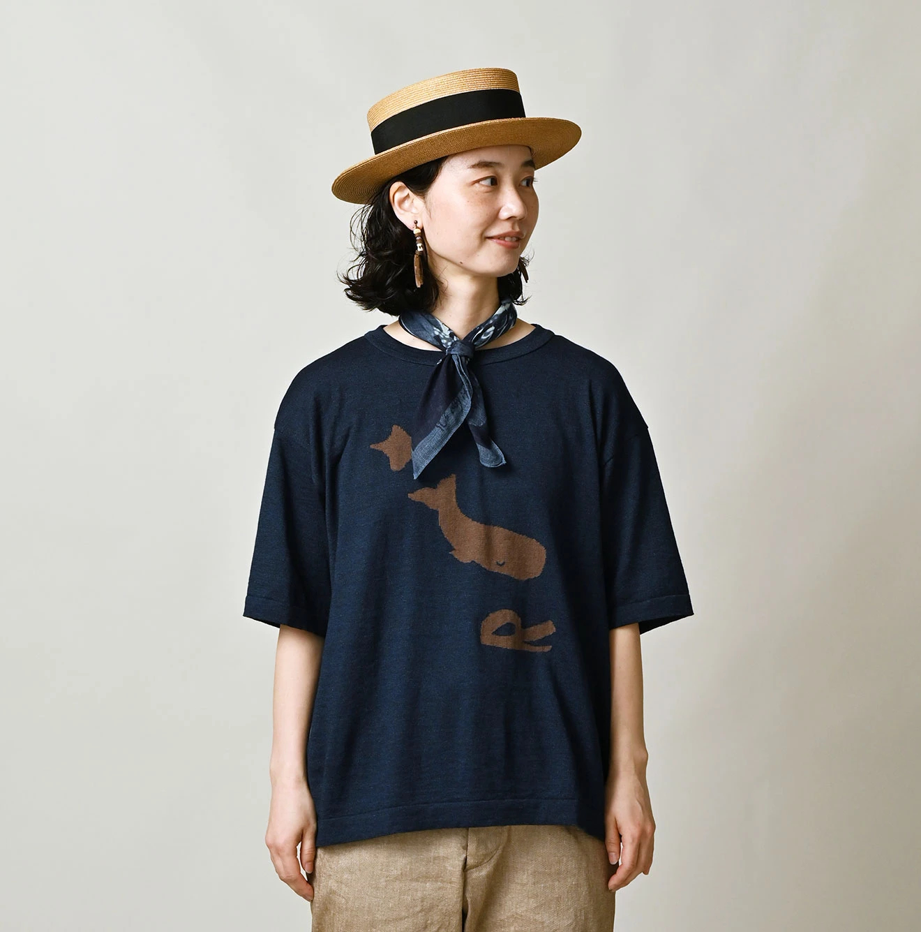 45R(フォーティファイブアール) |ポコッピージャカードの908Ｔシャツ（インディゴ）