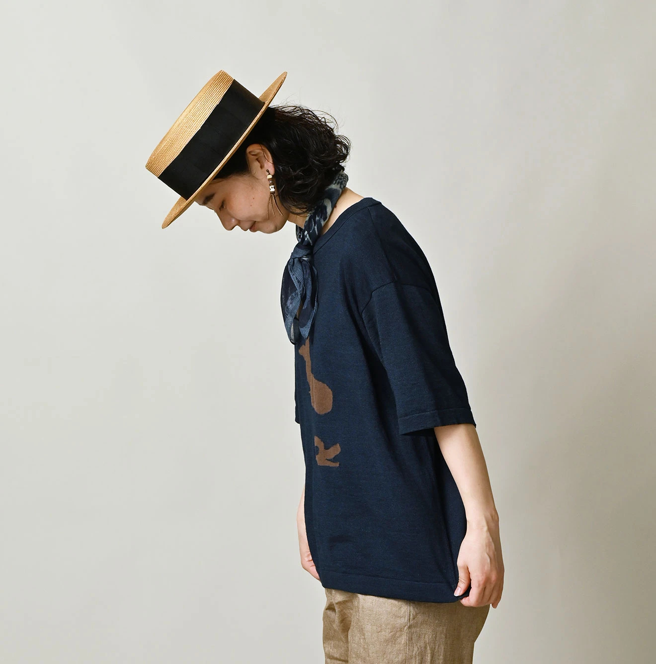 45R(フォーティファイブアール) |ポコッピージャカードの908Ｔシャツ（インディゴ）