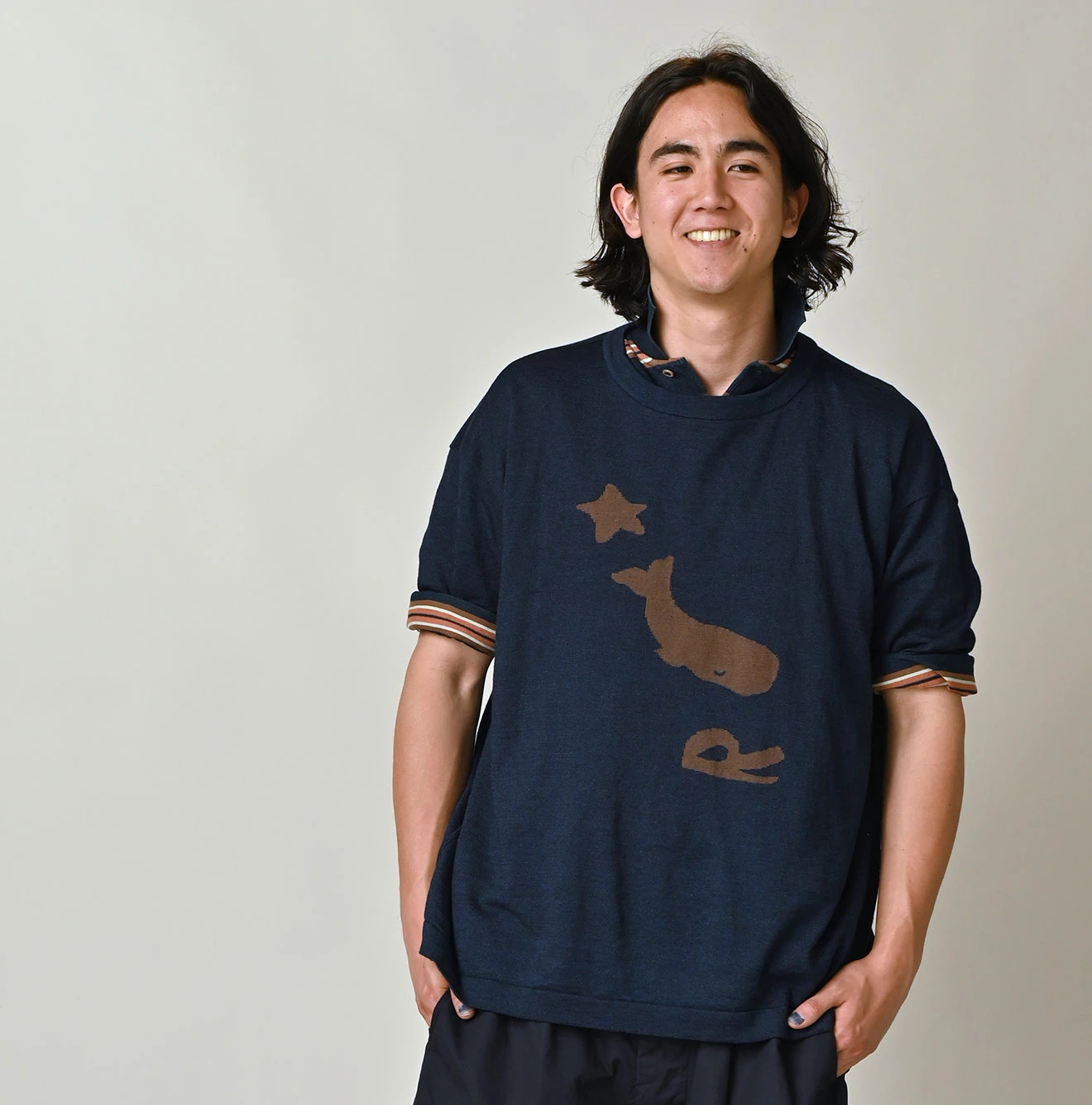 45R(フォーティファイブアール) |ポコッピージャカードの908Ｔシャツ（インディゴ）