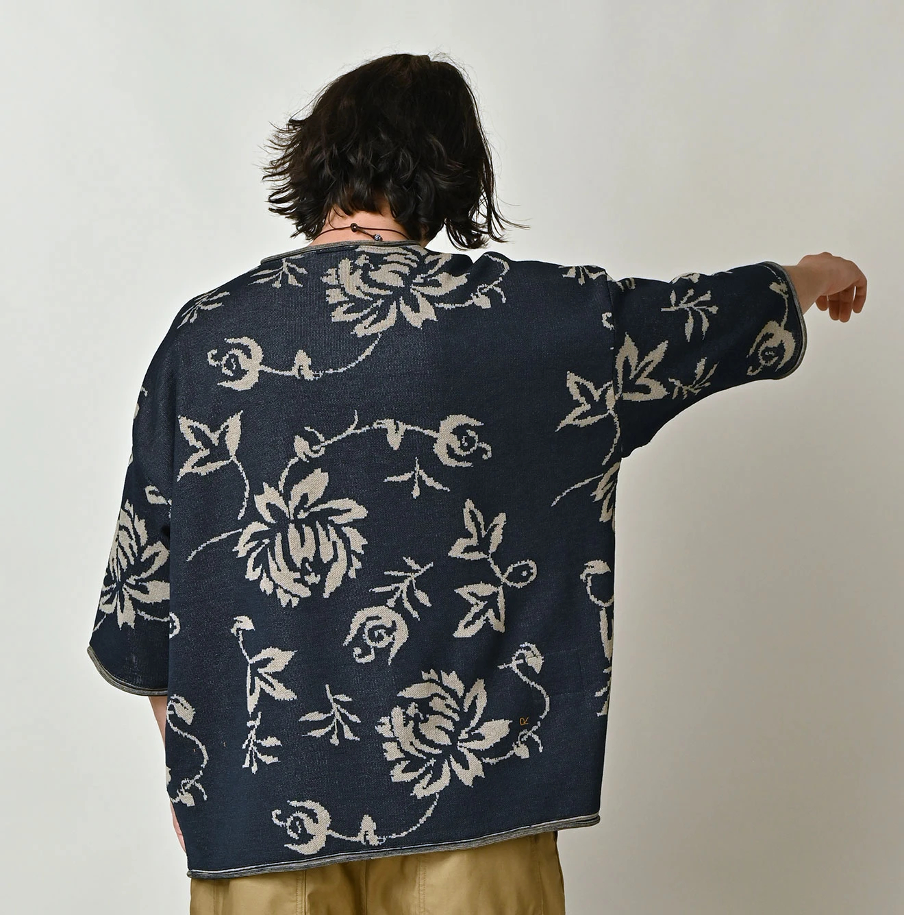 45R(フォーティファイブアール) |レイアロハジャカードの908Ｔシャツ（インディゴ）