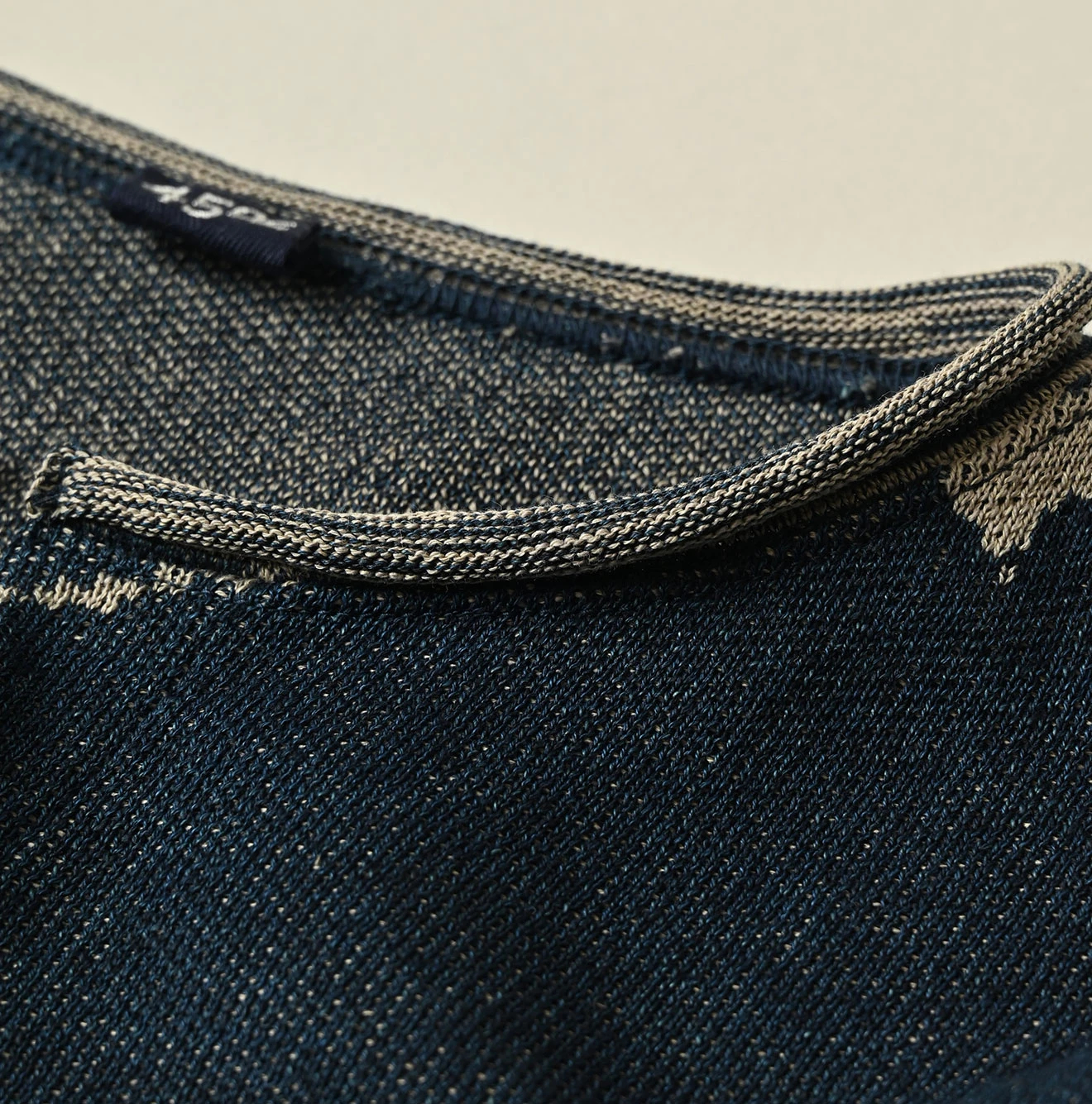 45R(フォーティファイブアール) |レイアロハジャカードの908Ｔシャツ（インディゴ）