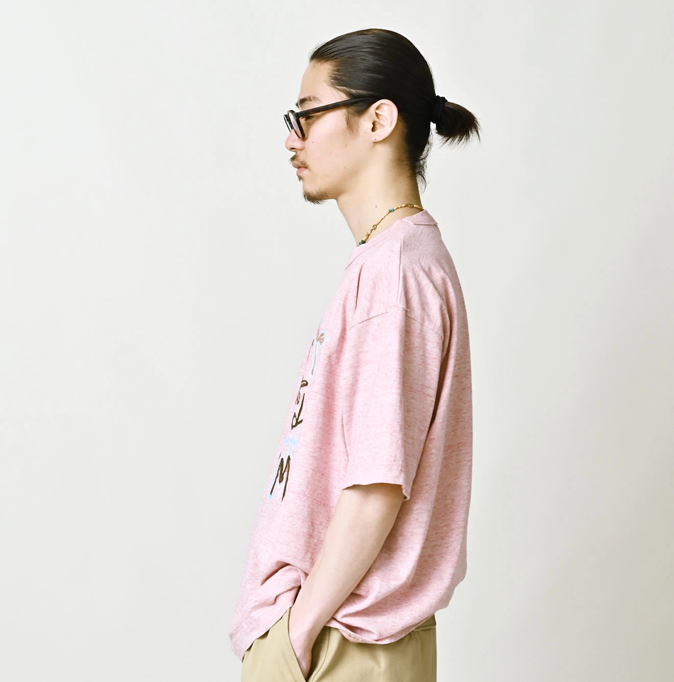 45R(フォーティファイブアール) |天竺ヒッピーフラワーロゴプリントの908オーシャンTシャツ（トップ）
