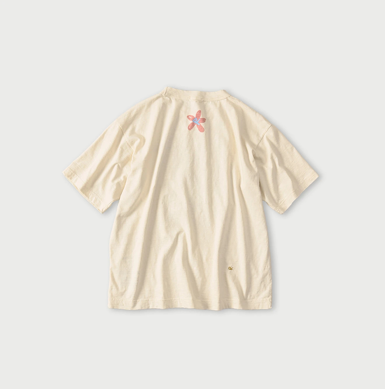 45R(フォーティファイブアール) |天竺ヒッピーフラワーロゴプリントの908オーシャンTシャツ