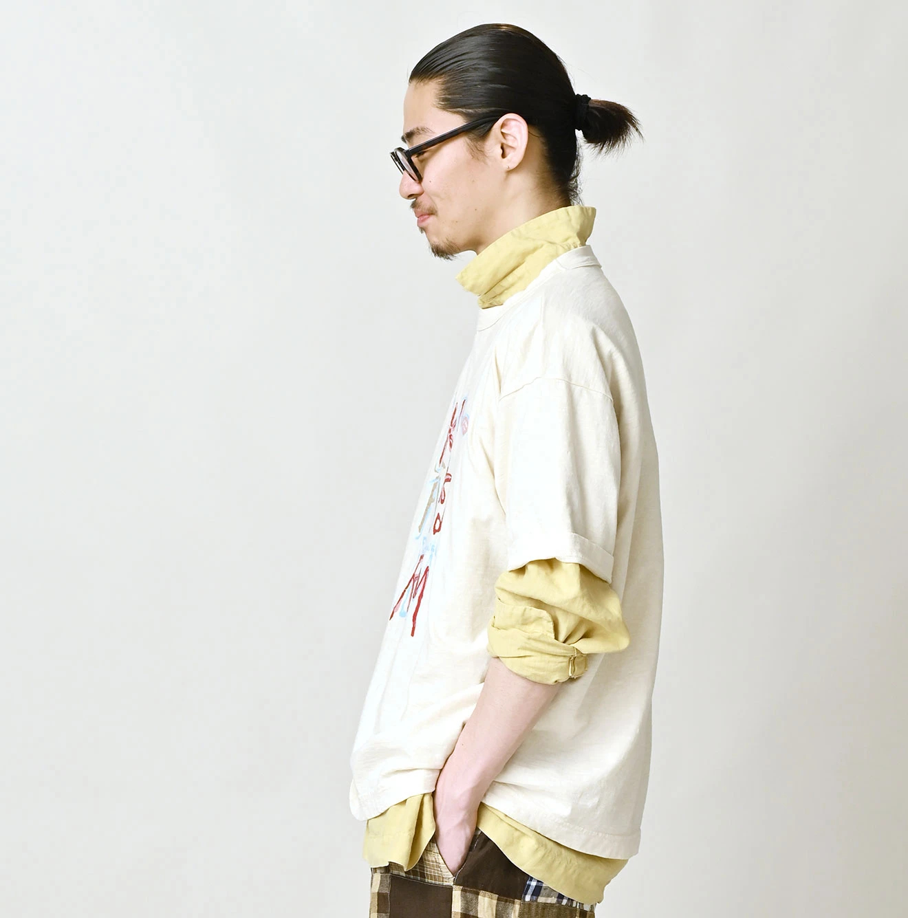 45R(フォーティファイブアール) |天竺ヒッピーフラワーロゴプリントの908オーシャンTシャツ