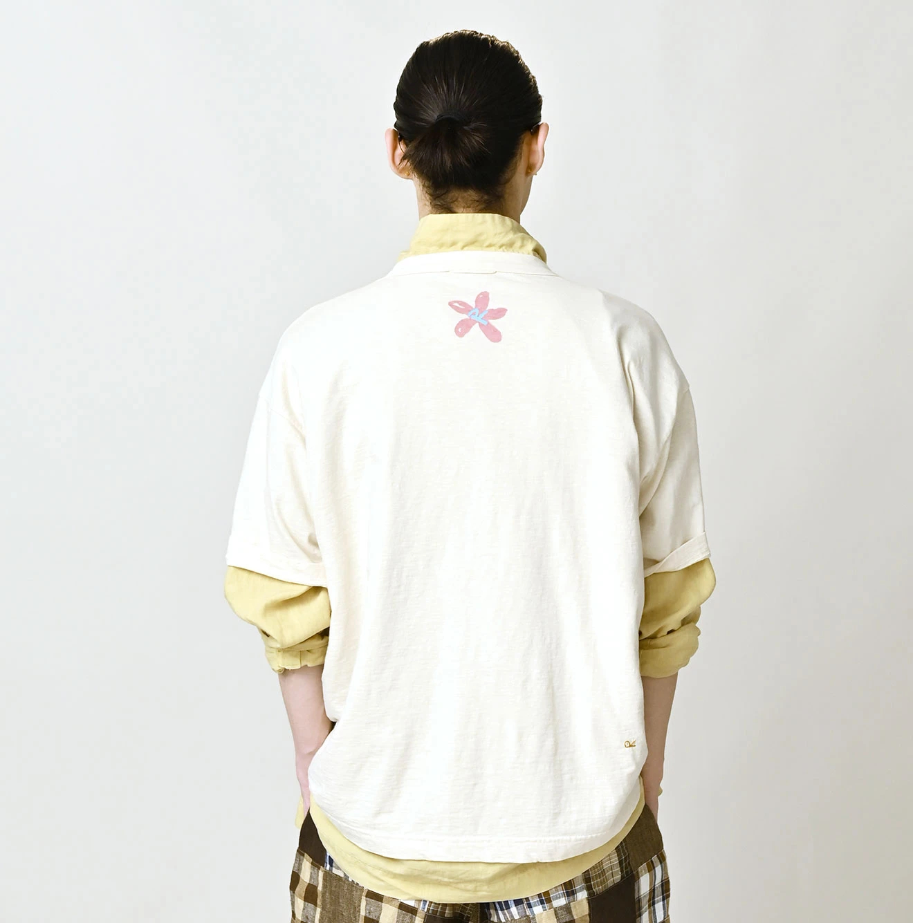 45R(フォーティファイブアール) |天竺ヒッピーフラワーロゴプリントの908オーシャンTシャツ