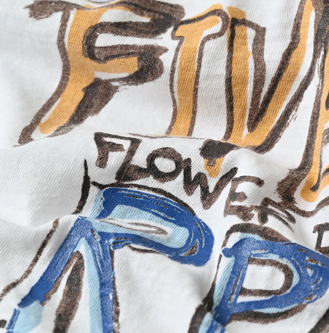 45R(フォーティファイブアール) |天竺ヒッピーフラワーロゴプリントの908オーシャンTシャツ