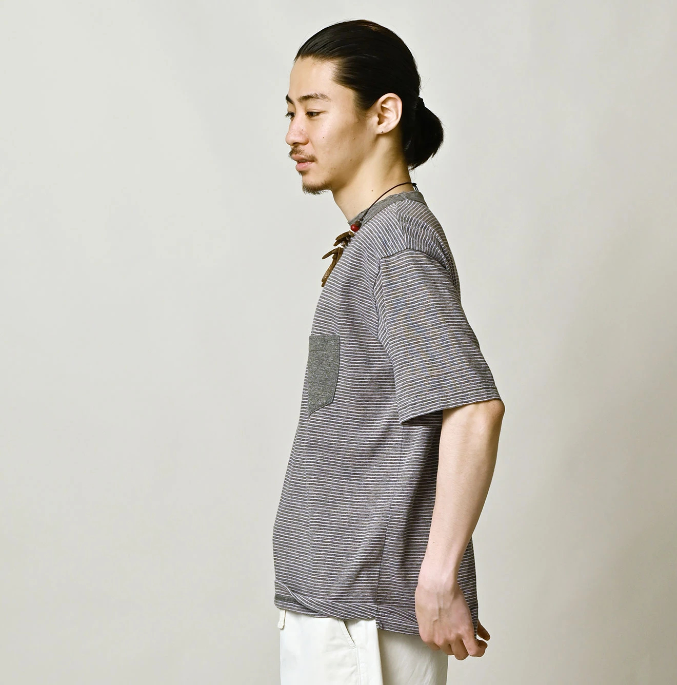 45R(フォーティファイブアール) |天竺ボーダーの908 45星ポケットTシャツ（トップ）