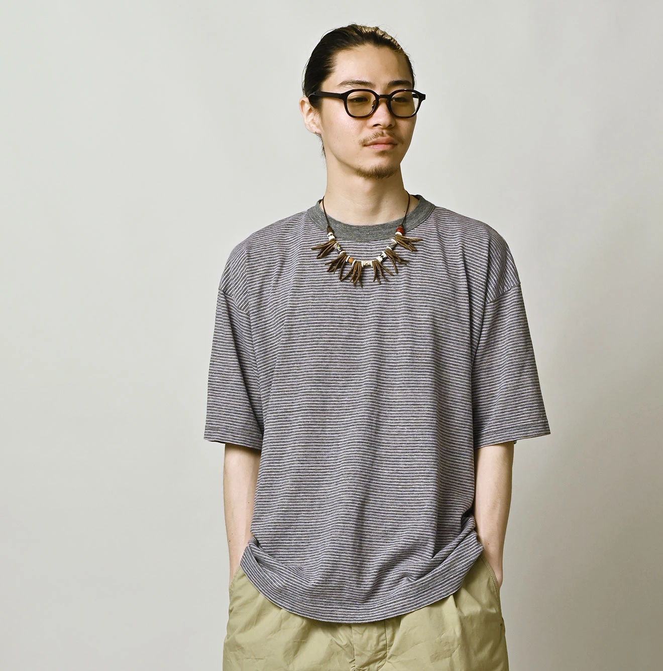 45R(フォーティファイブアール) |天竺ボーダーの908オーシャンTシャツ（トップ）