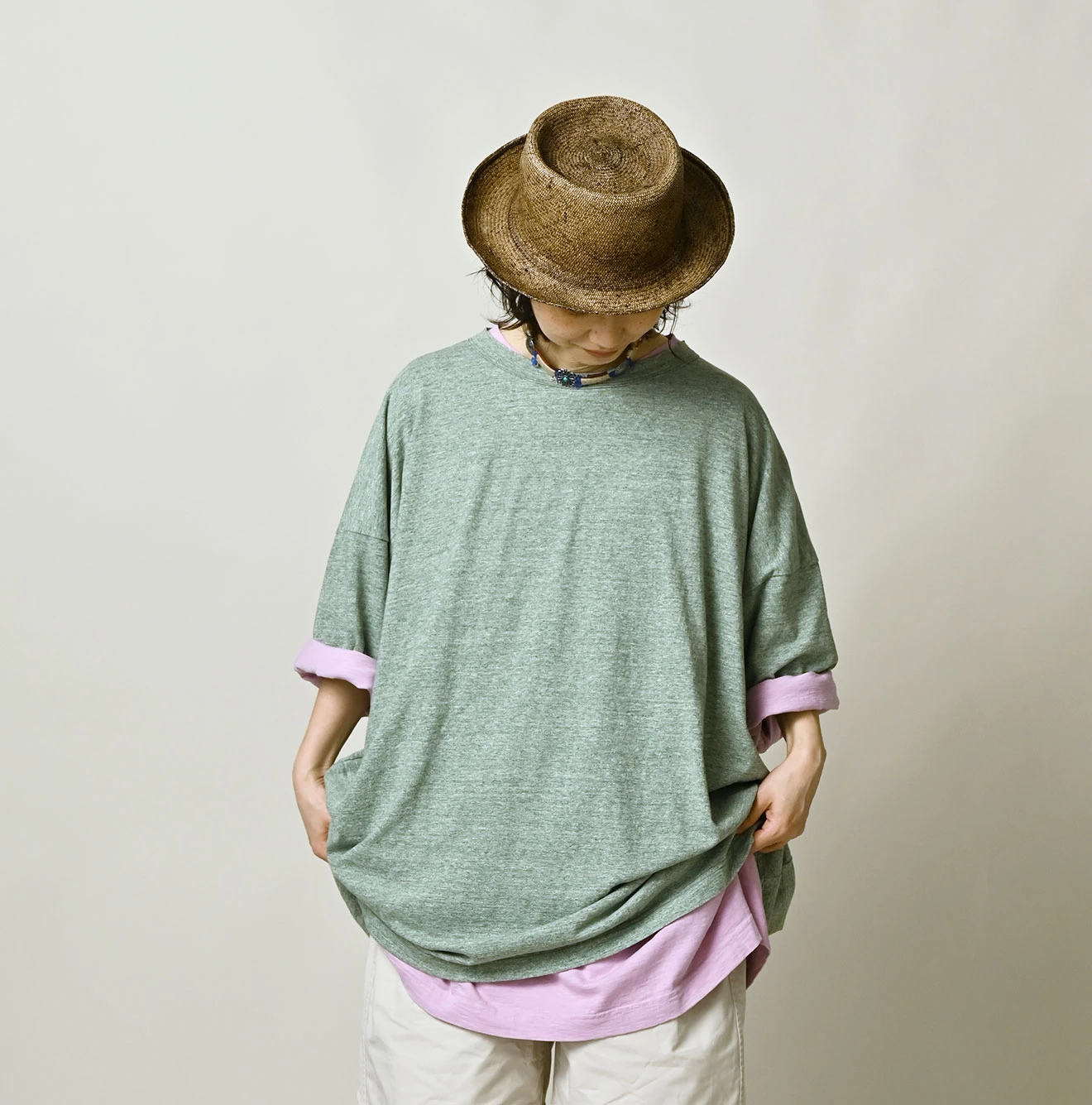 美品 45R フォーティファイブアール スーピマ天竺の908オーシャンTシャツ カットソー  80670502 サイズ2 グリーン ベージュ レディース 古着 中古 USED 楽天市場】【中古】美品 45R フォーティファイブアール スーピマ天竺の