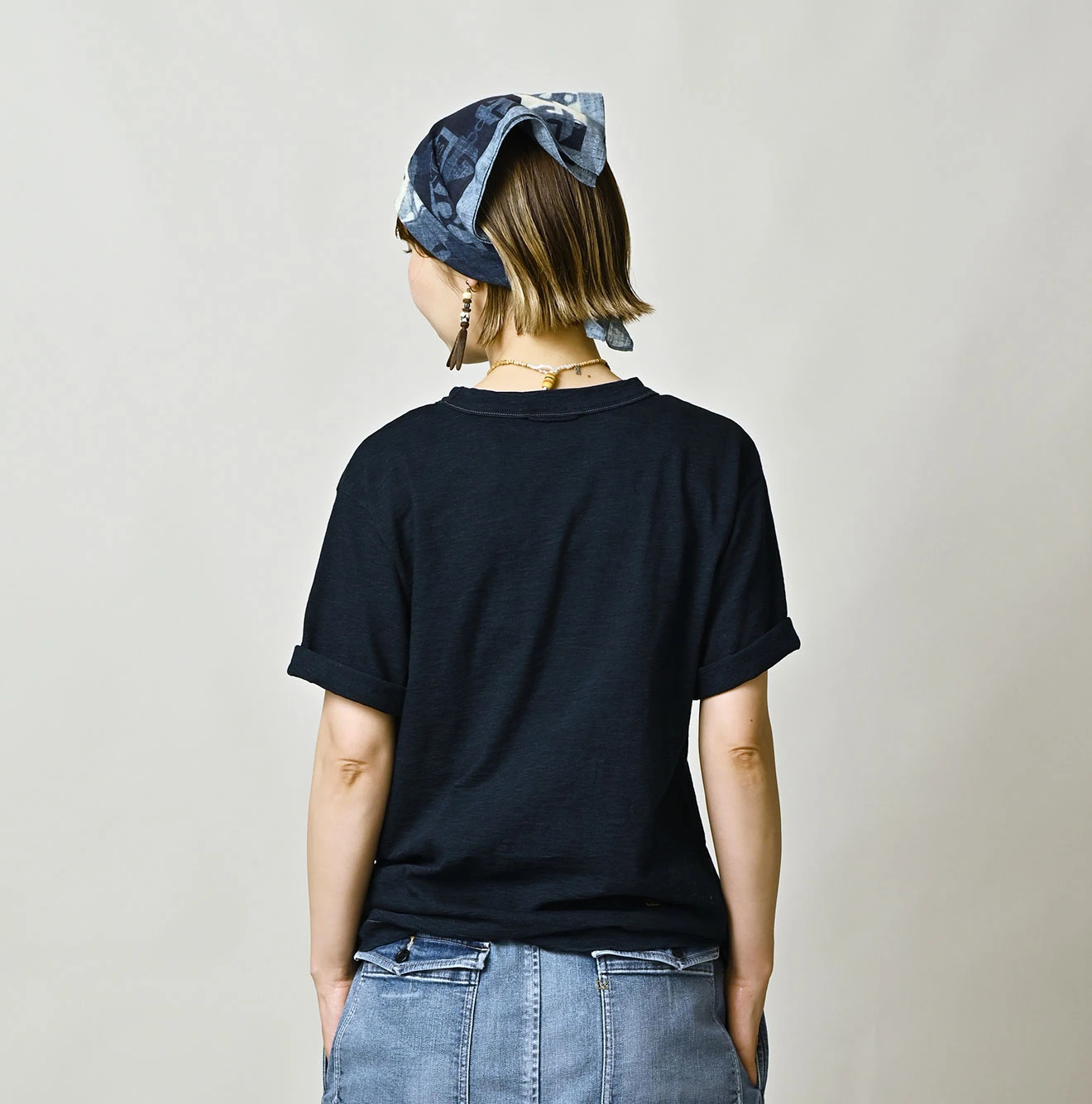 45R(フォーティファイブアール) |天竺の908 45星ポケットTシャツ（インディゴ）